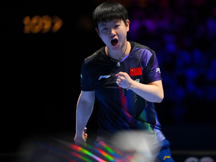  澳门乒乓球世界杯：国乒八人晋级16强